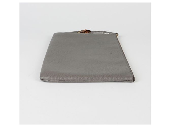 Bamboo Gucci Clutch in bambù con nappa - vista 7