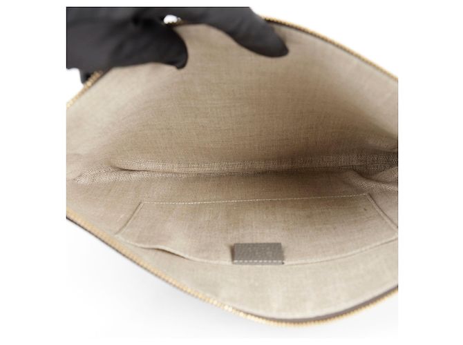 Bamboo Gucci Clutch in bambù con nappa - vista 9