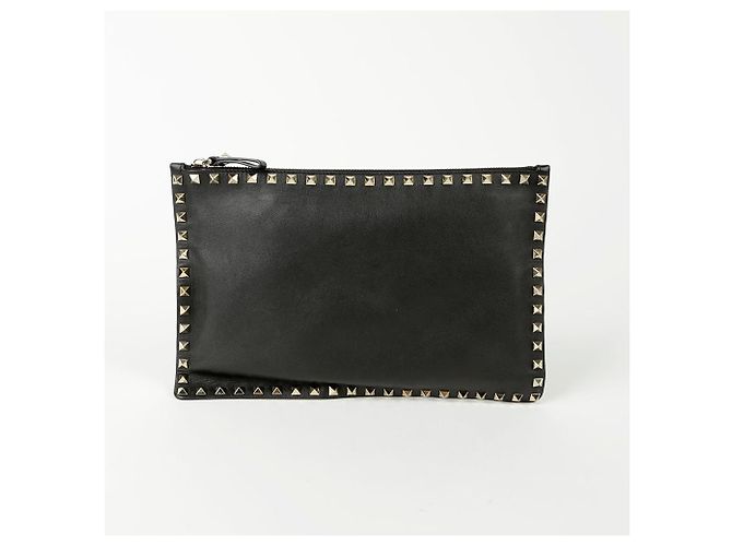 Valentino Clutch Rockstud Negro - vista 2
