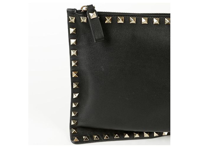 Valentino Clutch Rockstud Negro - vista 3