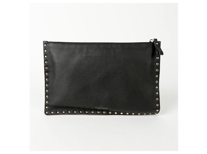 Valentino Clutch Rockstud Negro - vista 4