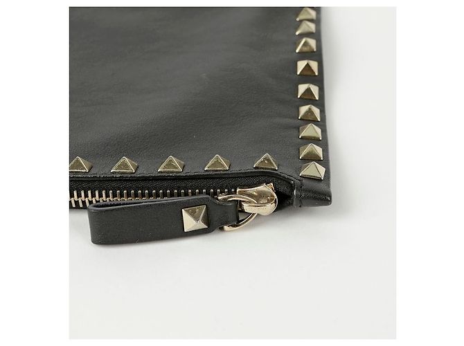 Valentino Clutch Rockstud Negro - vista 8