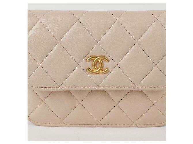 Chanel Borsa a spalla e crossbody mini palla dorata in vita Rosa - vista 3