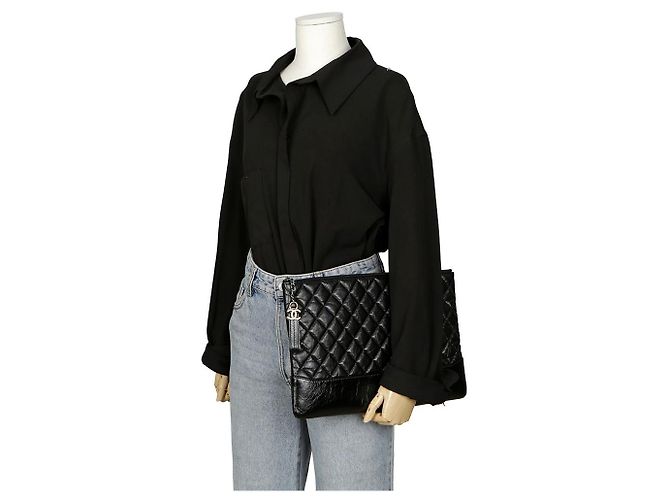 Chanel Clutch Gabrielle Grande Nero - vista 10