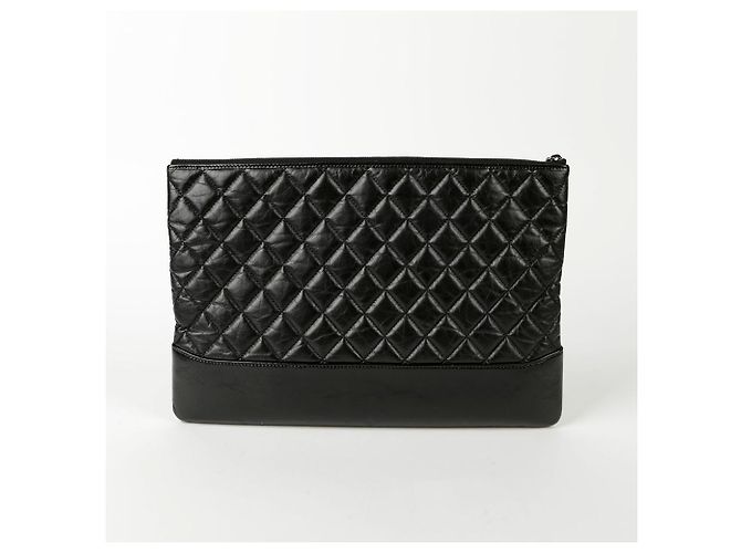 Chanel Clutch Gabrielle Grande Nero - vista 3