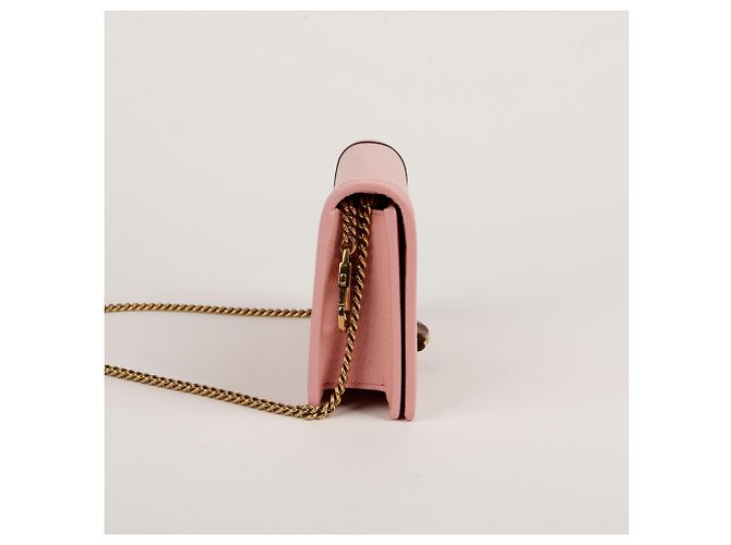Gucci Borsa a tracolla mini Diana in bambù Rosa - vista 11