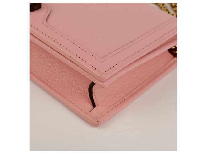 Gucci Borsa a tracolla mini Diana in bambù Rosa - vista 14