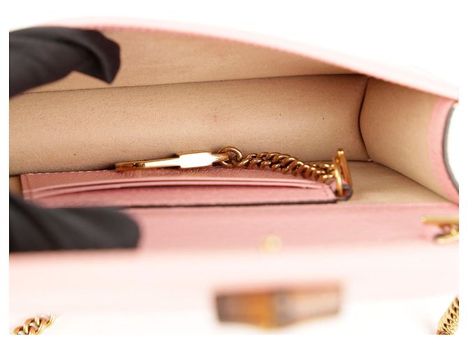 Gucci Borsa a tracolla mini Diana in bambù Rosa - vista 17