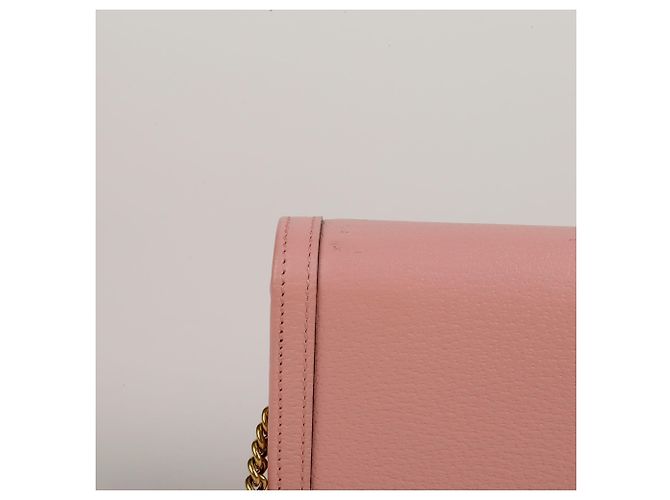 Gucci Borsa a tracolla mini Diana in bambù Rosa - vista 9