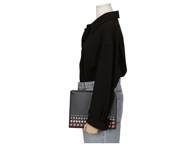 Mulberry Clutch a pois Blu - vista 10