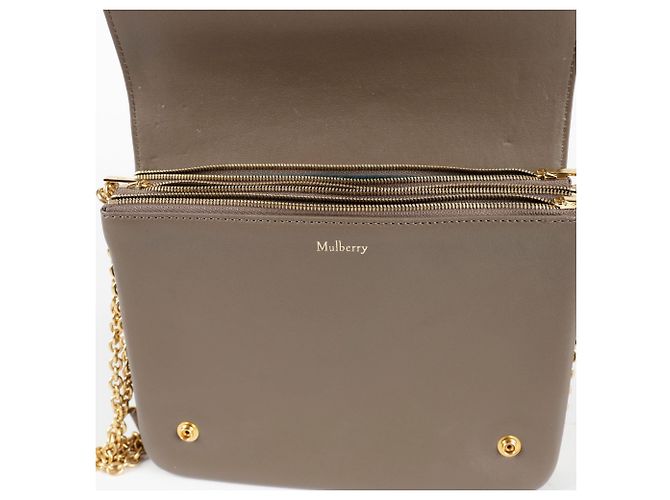 Mulberry Clutch Piccola a Spalla Trasversale Clifton Marrone - vista 11