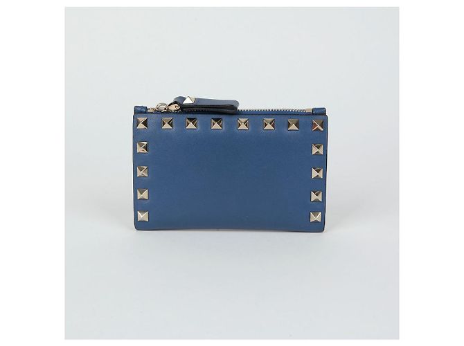 Valentino Tarjetero Rockstud Azul - vista 2