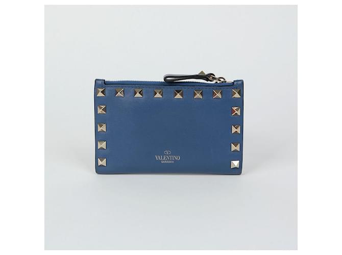 Valentino Tarjetero Rockstud Azul - vista 3