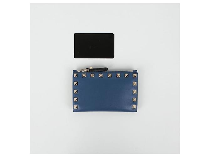 Valentino Tarjetero Rockstud Azul - vista 9