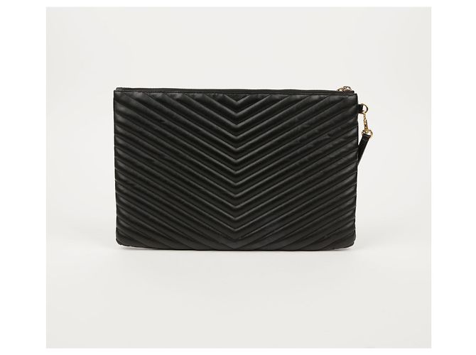 Saint Laurent Clutch Porta Documenti Monogram Nero - vista 2