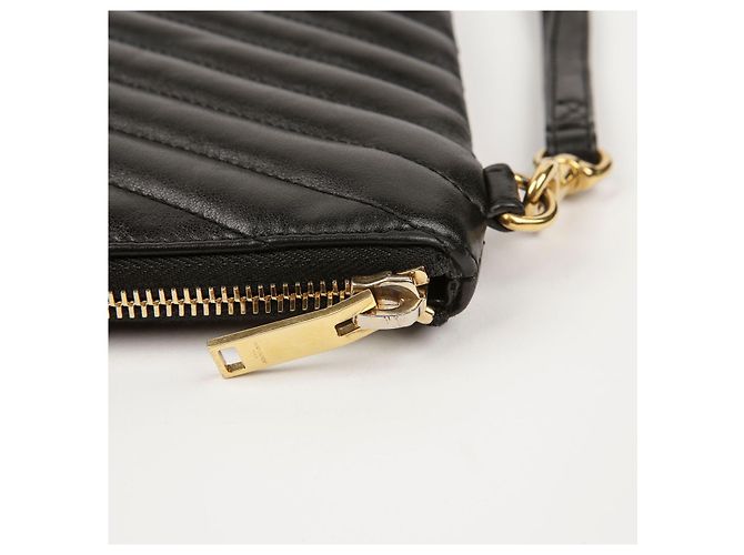 Saint Laurent Clutch Porta Documenti Monogram Nero - vista 5