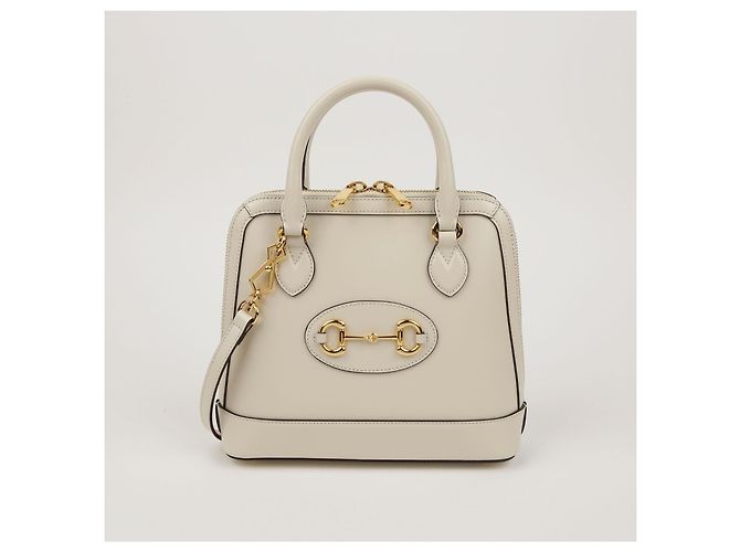 Gucci Borsa a Mano e a Spalla Horsebit Small Top Handle Bianco - vista 2