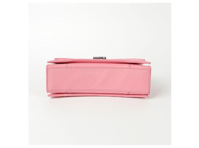 Balenciaga Borsa a spalla e crossbody piccola in catena trapuntata Crush Rosa - vista 5