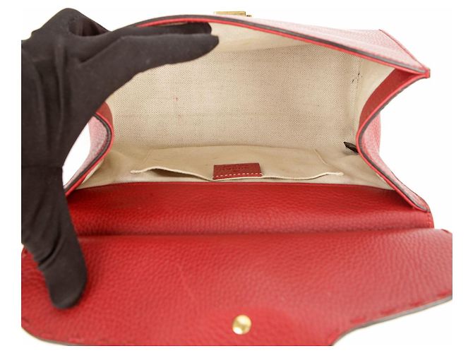 Gucci GG Marmont Mini Handtasche und Schultertasche Rot - Ansicht 6