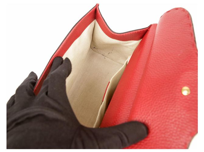 Gucci GG Marmont Mini Handtasche und Schultertasche Rot - Ansicht 7