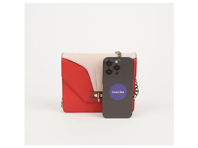 Givenchy Bolsa de Ombro e Transversal Shark Evening Chain Vermelho - vista 10