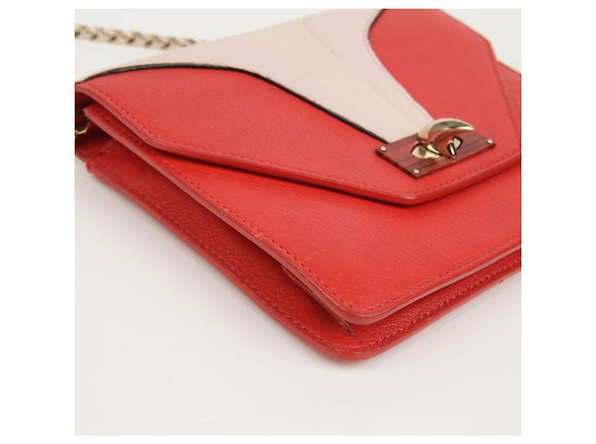 Givenchy Bolsa de Ombro e Transversal Shark Evening Chain Vermelho - vista 7