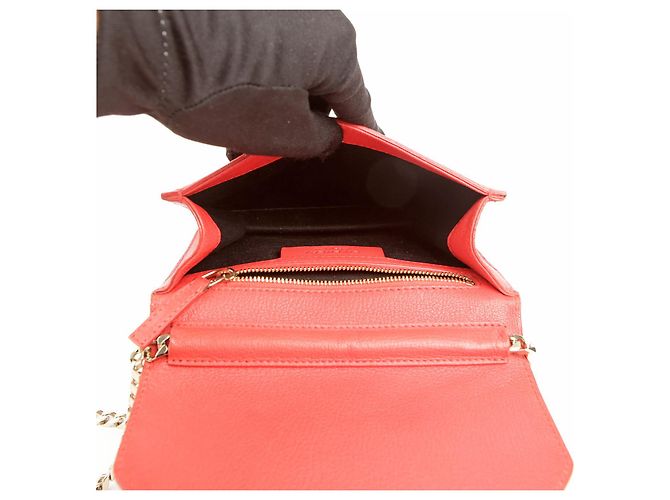Givenchy Bolsa de Ombro e Transversal Shark Evening Chain Vermelho - vista 9