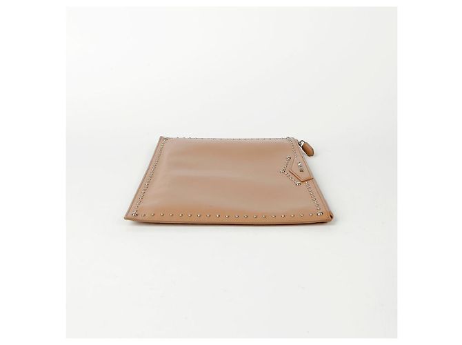 Givenchy Borsa Clutch Antigona Grande con Borchie Rosa - vista 5