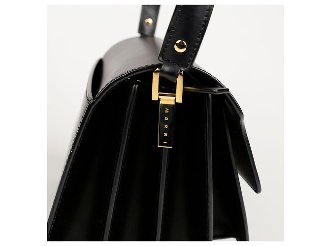 Marni Borsa a spalla e crossbody media Trunk Nero - vista 11
