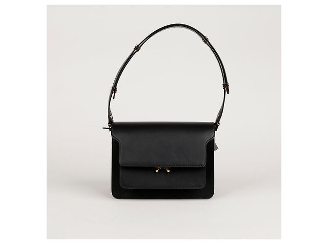 Marni Borsa a spalla e crossbody media Trunk Nero - vista 2