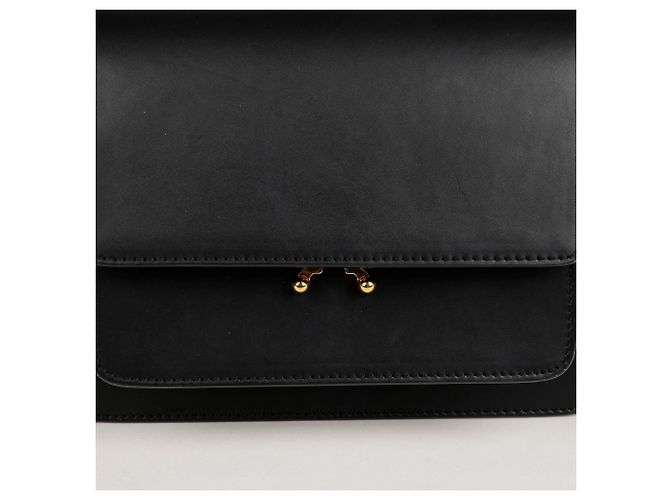 Marni Borsa a spalla e crossbody media Trunk Nero - vista 3