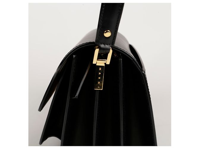 Marni Borsa a spalla e crossbody media Trunk Nero - vista 7