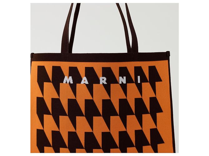 Marni Muster Schultertasche Orange - Ansicht 2