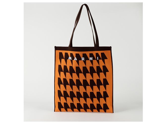 Marni Muster Schultertasche Orange - Ansicht 5