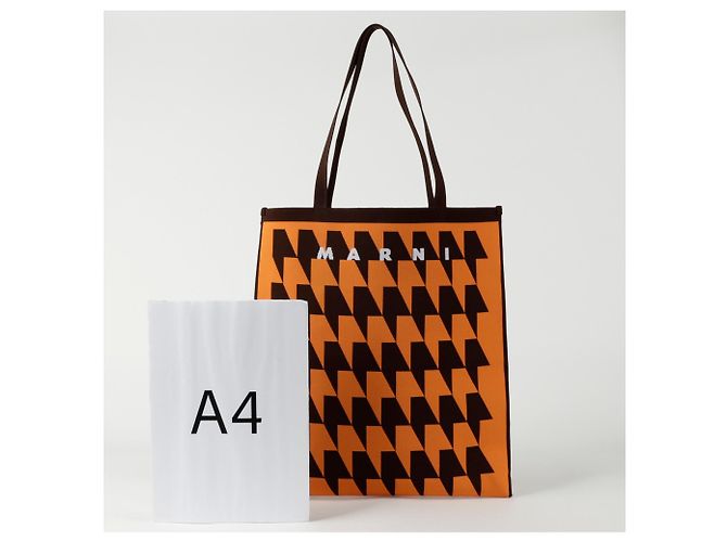 Marni Muster Schultertasche Orange - Ansicht 8