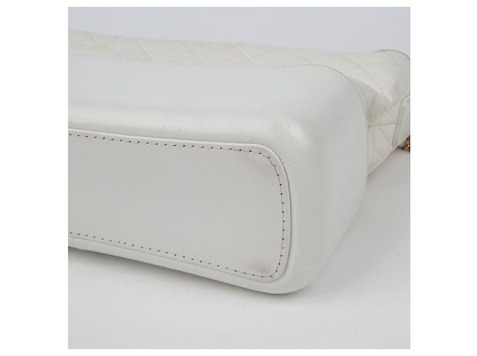 Chanel Borsa hobo a spalla Gabrielle Grande Bianco - vista 12