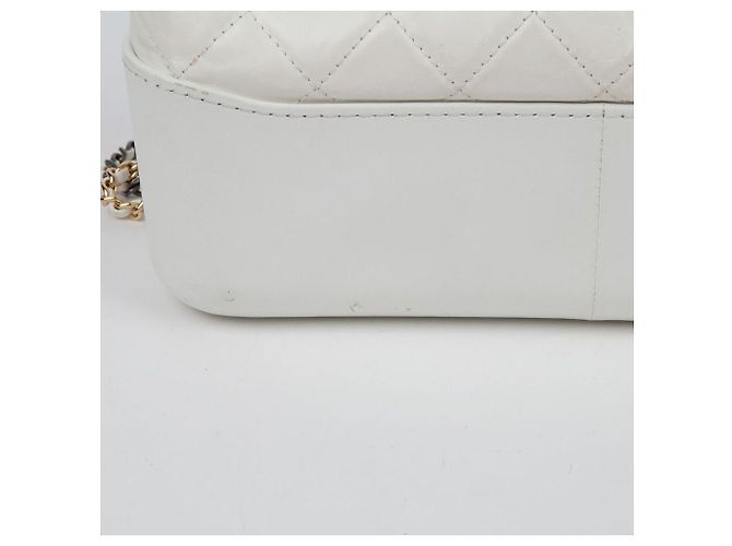 Chanel Borsa hobo a spalla Gabrielle Grande Bianco - vista 7