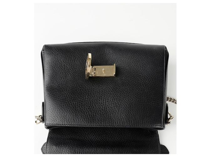 Gucci Bolsa de ombro com alça superior entrelaçada Preto - vista 12