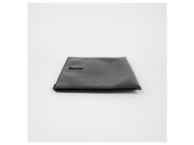 Saint Laurent Große Monogramm-Clutch Schwarz - Ansicht 6