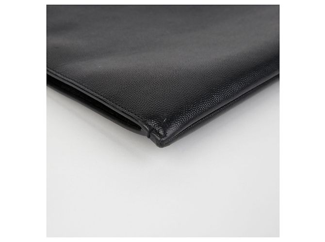 Saint Laurent Große Monogramm-Clutch Schwarz - Ansicht 8