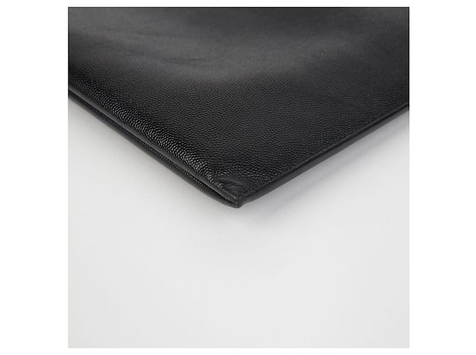 Saint Laurent Große Monogramm-Clutch Schwarz - Ansicht 9