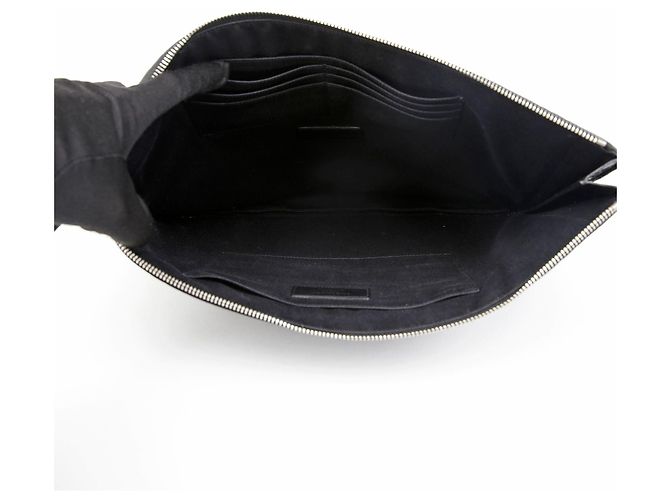Saint Laurent Pochette Large avec Logo - vue 10