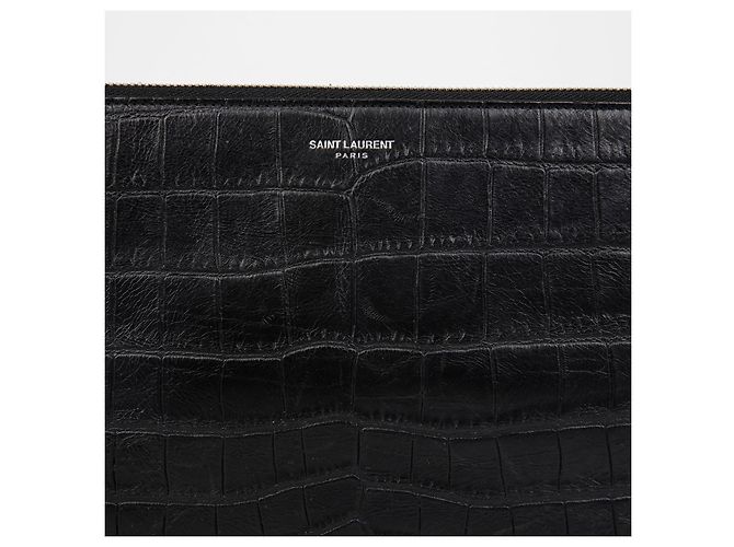 Saint Laurent Pochette Large avec Logo - vue 2