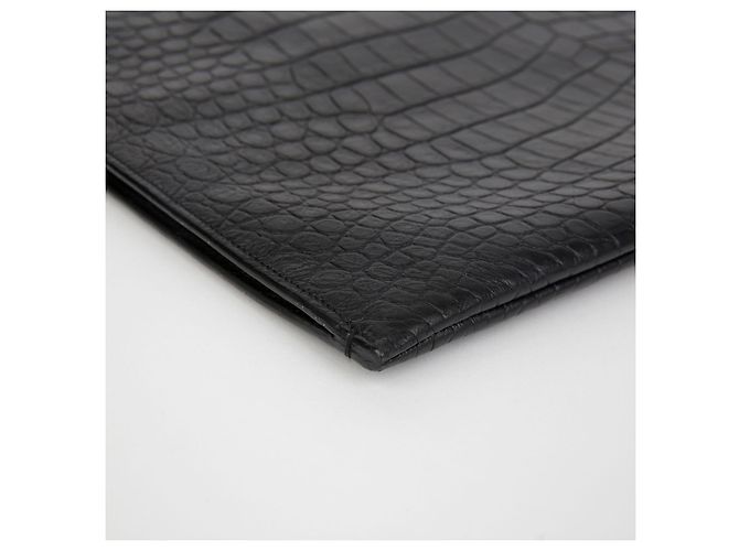 Saint Laurent Pochette Large avec Logo - vue 6