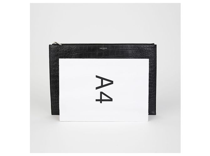 Saint Laurent Pochette Large avec Logo - vue 9