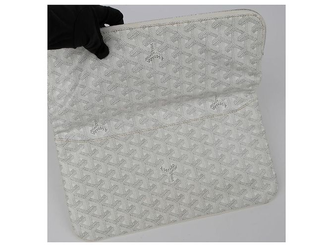 Goyard Borsa Clutch con Patta Saint Marie MM Bianco - vista 10