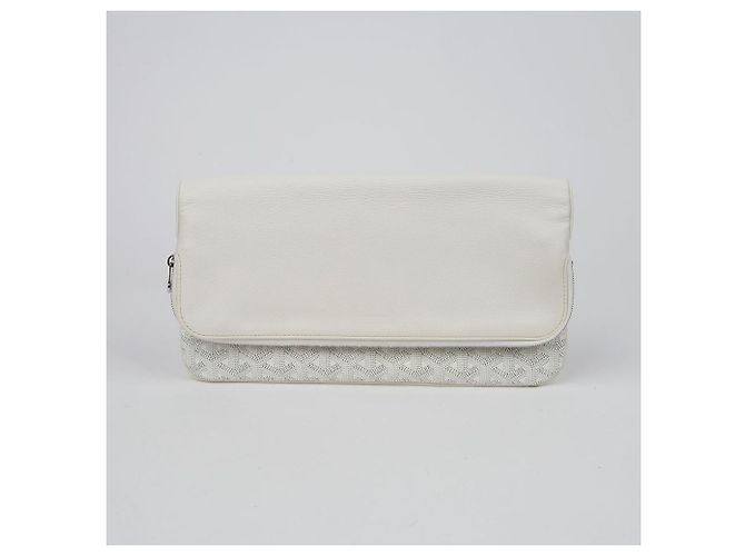 Goyard Borsa Clutch con Patta Saint Marie MM Bianco - vista 2