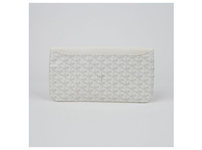 Goyard Borsa Clutch con Patta Saint Marie MM Bianco - vista 4