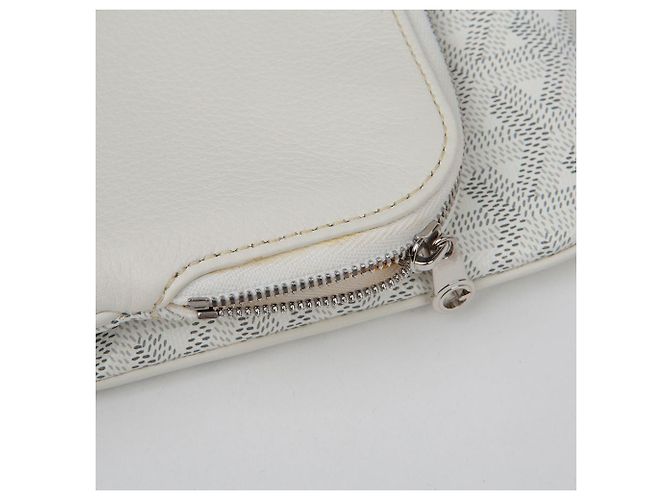 Goyard Borsa Clutch con Patta Saint Marie MM Bianco - vista 8