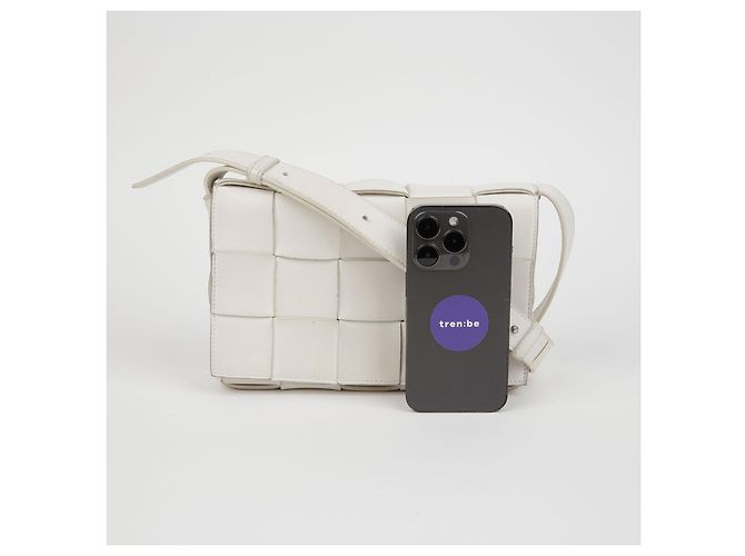 Bottega Veneta Borsa a tracolla Cassette Bianco - vista 13